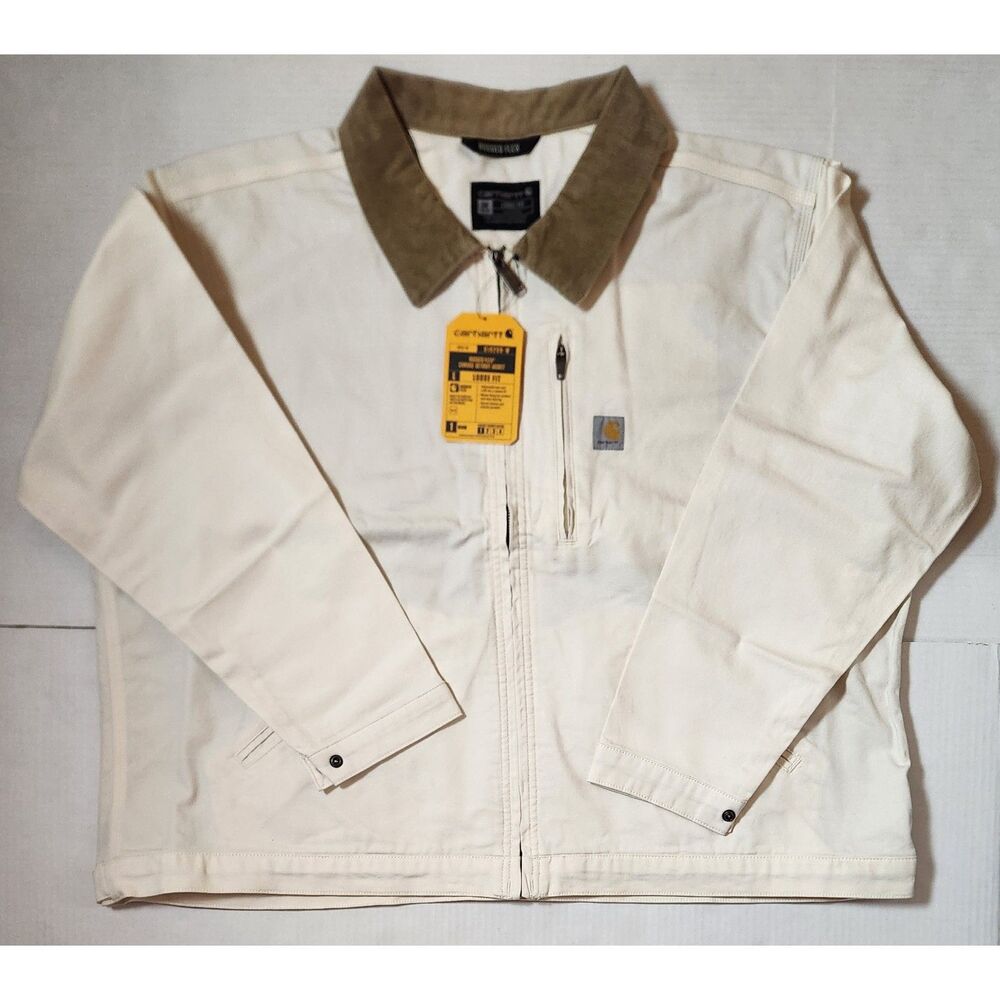 Carhartt Rugged Flex Canvas Detroit Jacket – Women’s 2X – Natural